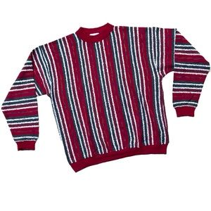 Vintage Parienti L’oumo maroon crewneck sweater 90s coogi style